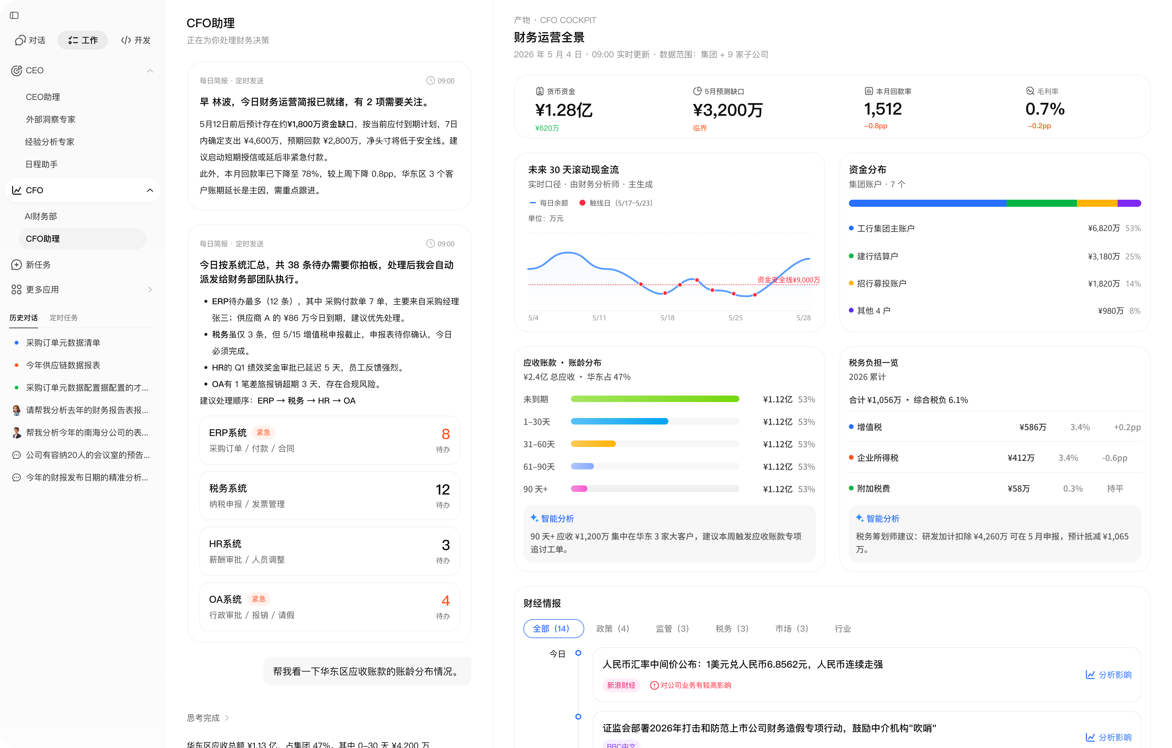 灵基经营分析界面